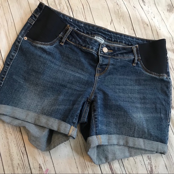 old navy maternity jean shorts